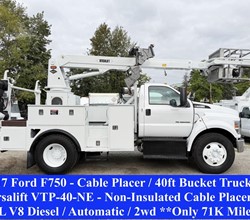 2017 Versalift VTP40NE MOUNTED ON 2017 FORD F750 XL SD